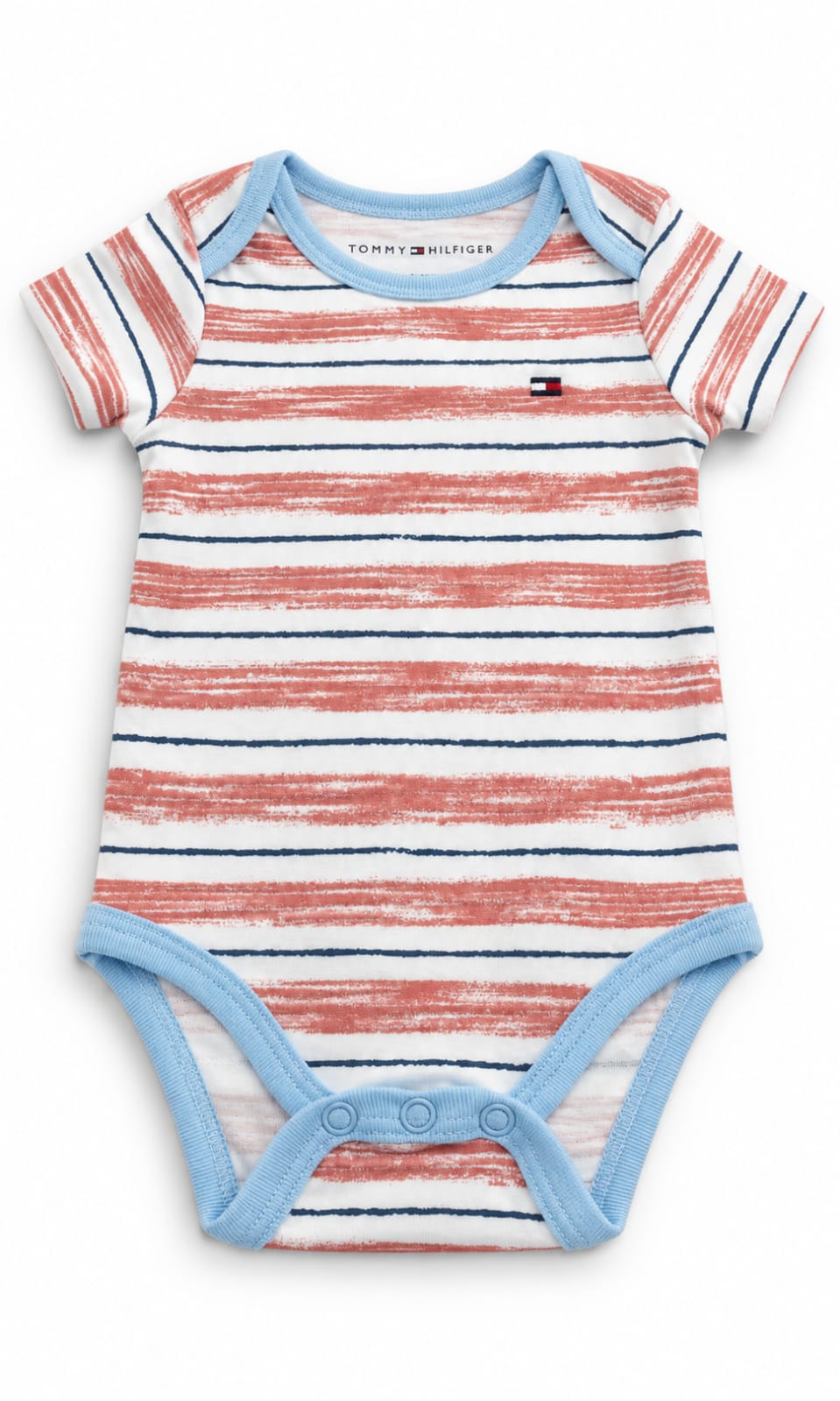 Pack de 4 Pañaleros Tommy Hilfiger para Bebé de 12 Meses en Azul, Blanco, Gris y Rojo