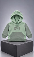 Sudadera GAP con gorrito para bebé 3-6 meses verde salvia