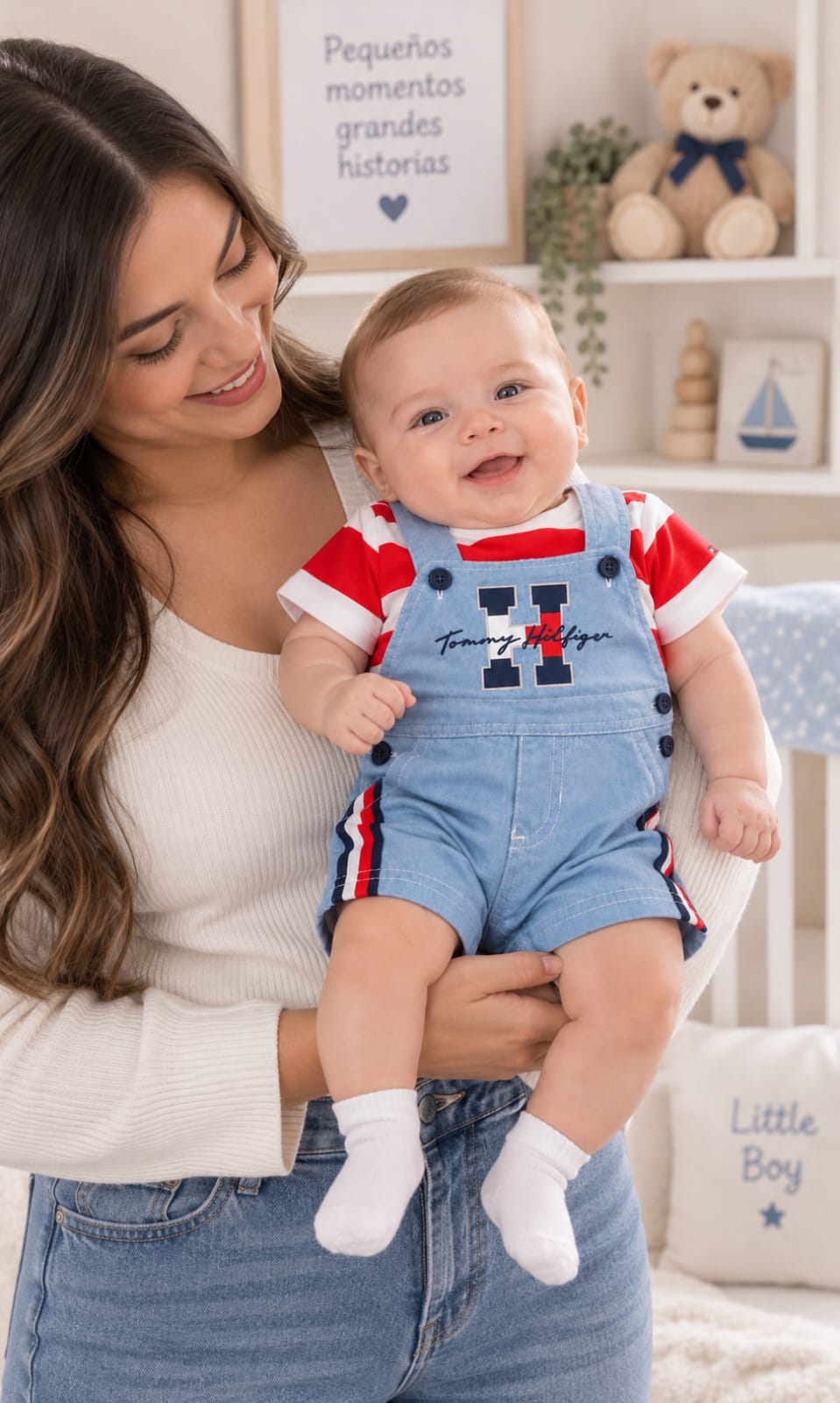 Conjunto de Overol y Playera para Niño 0 a 3 Meses Tommy Hilfiger